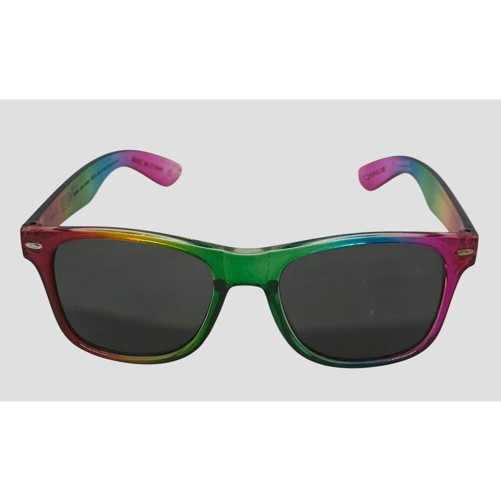 Rogue LGBTQ PRIDE Sunglasses Rainbow Frames Six Colors Lenses Recycled Plastic - Picture 2 of 15